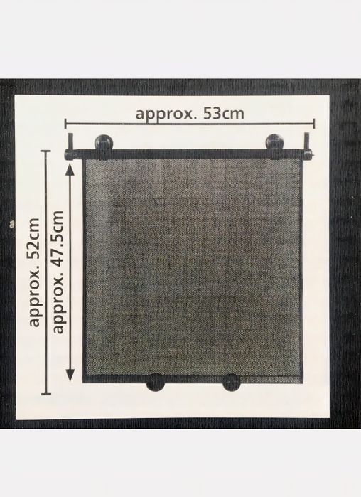 Set 2 jaluzele auto protectie solara cu ventuze Ultimate Speed, 53x52