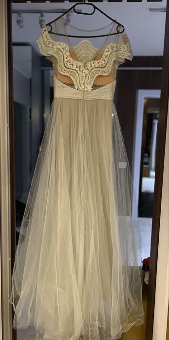 Rochie Cristallini - purtata o singura data - albastru pal