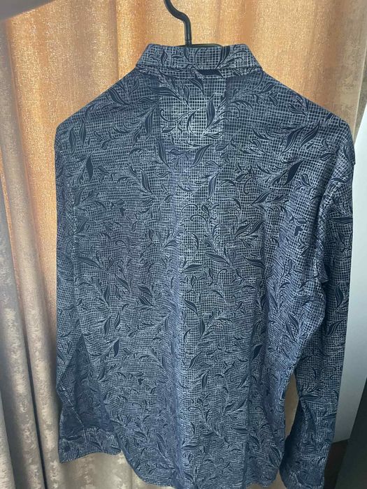 Мъжка риза тъмносиня