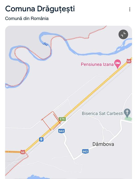 Teren intravilan Comuna Dragutesti Gorj