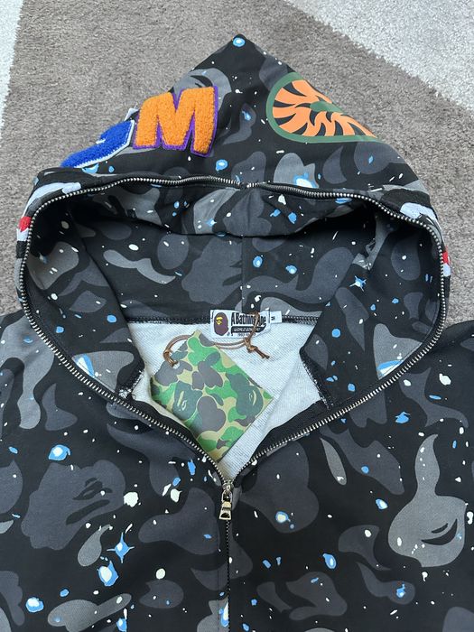 BAPE Space Camo Shark WGM Full-Zip Hoodie / M