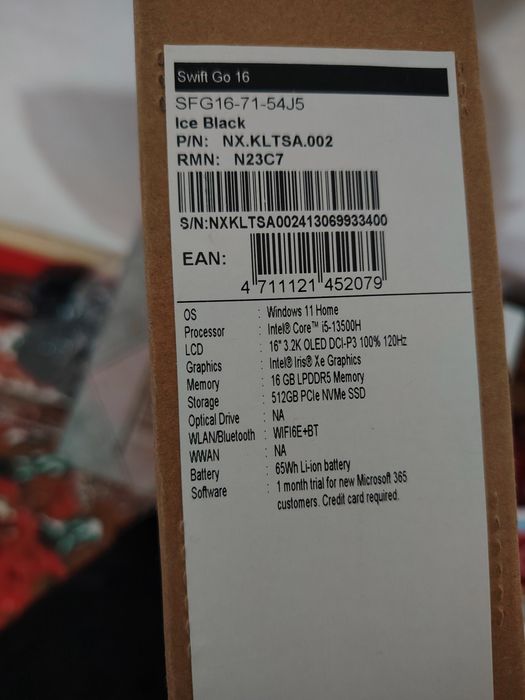 Acer swift go 16 2024