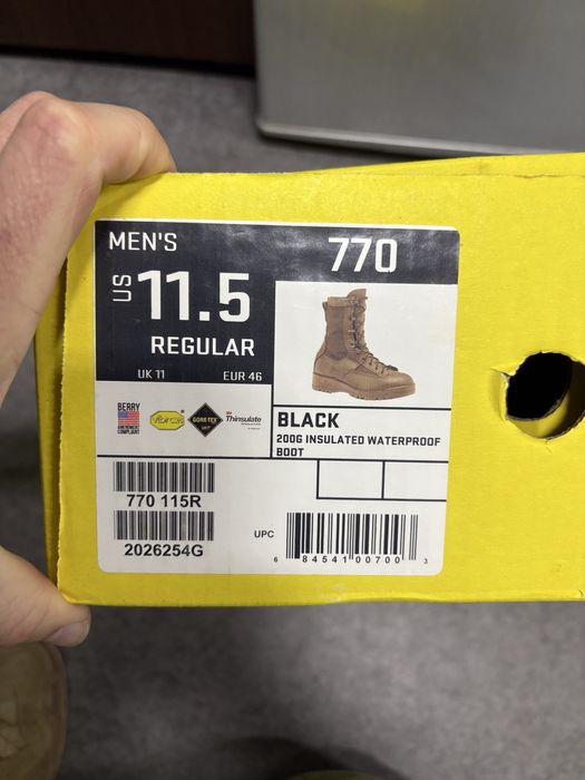 Bocanci militari Belleville Gore Tex negru marimea 45