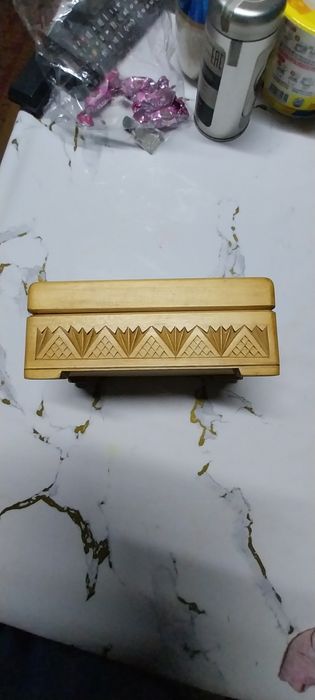 Шкатулка деревянная советская