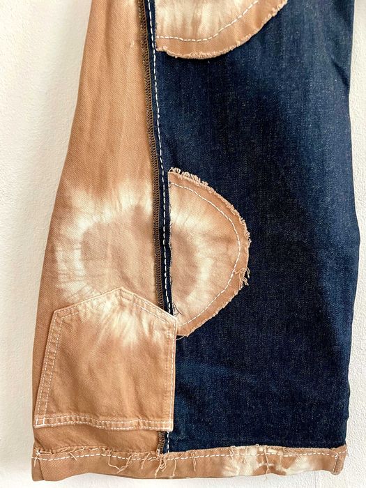 Дънки, дамски - бутикова изработка ръчно декорирани, уникат, редизайн