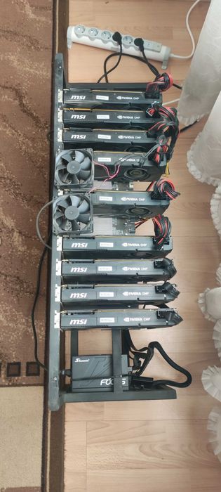 Риг 9 карти MSI 50hx