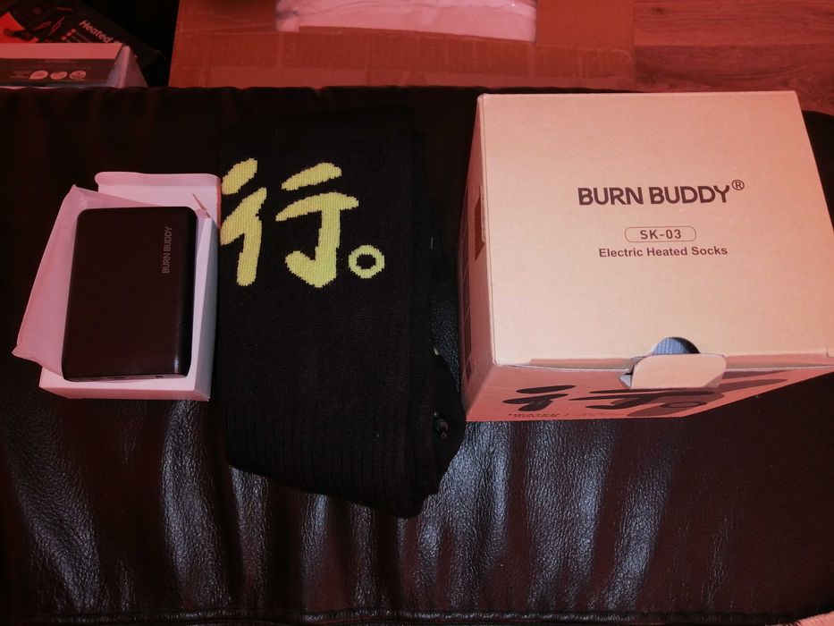 Мъжки чорапи с подгрев за лов, ски, туризъм