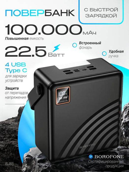 Power Bank Borofone BJ85 Myriad 100.000mAh PD 20W / QC 22.5W