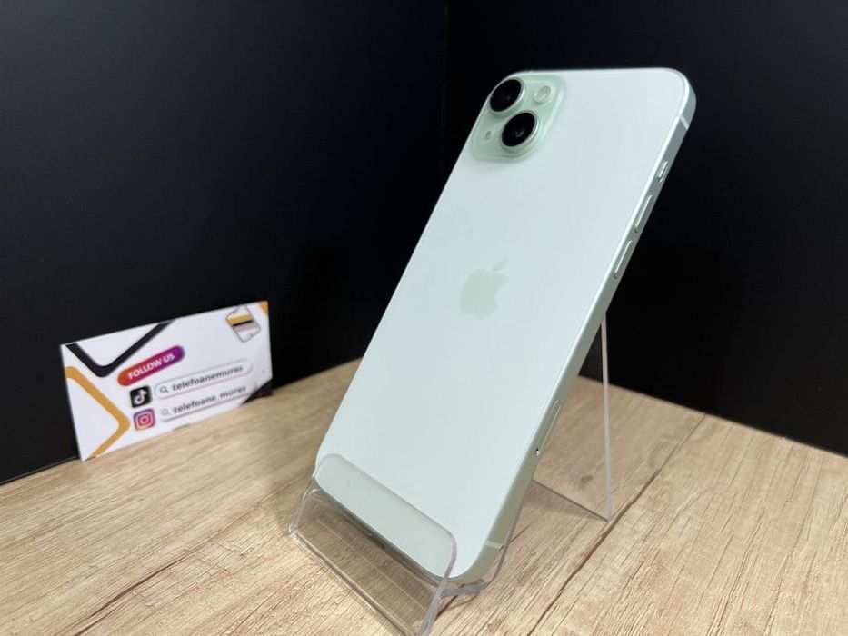 Iphone 15 Plus 128Gb Green Second-Hand Foarte Bun 3 ani garanție, Tele