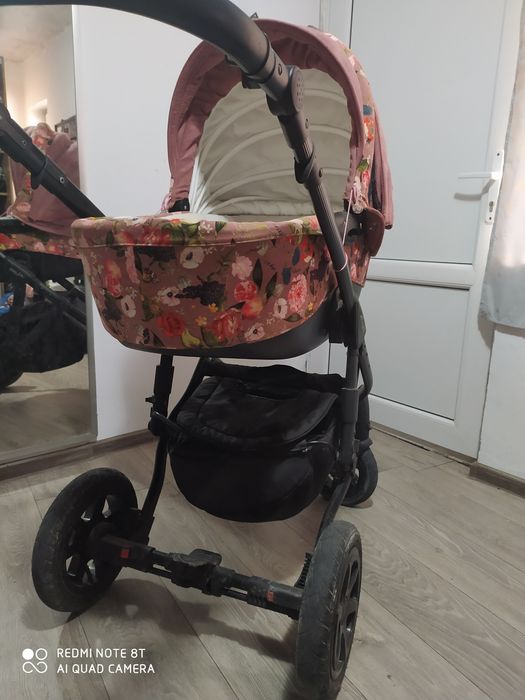 Carucior 3 in 1 Adamex Barletta FL2 Flowers Collection, Rosewood