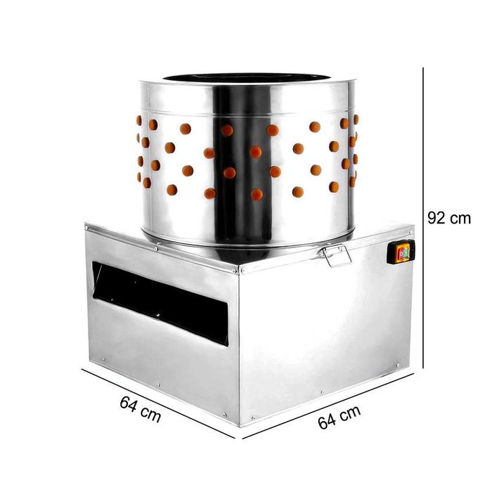 Машина за скубане на пера MS-60 ИНОКС 2200 W/119 броя палци