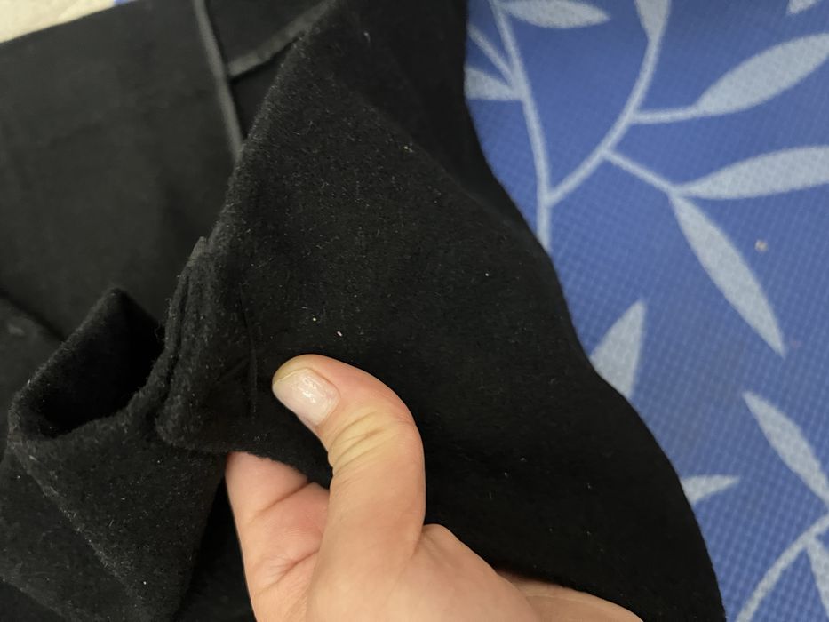 Пальто черное ниже колен