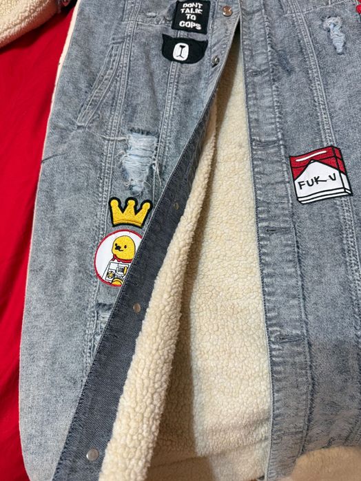 Djofra дълго палто с каракул