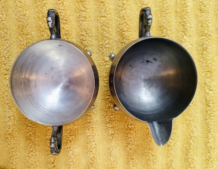 Set metal ceainic vintage