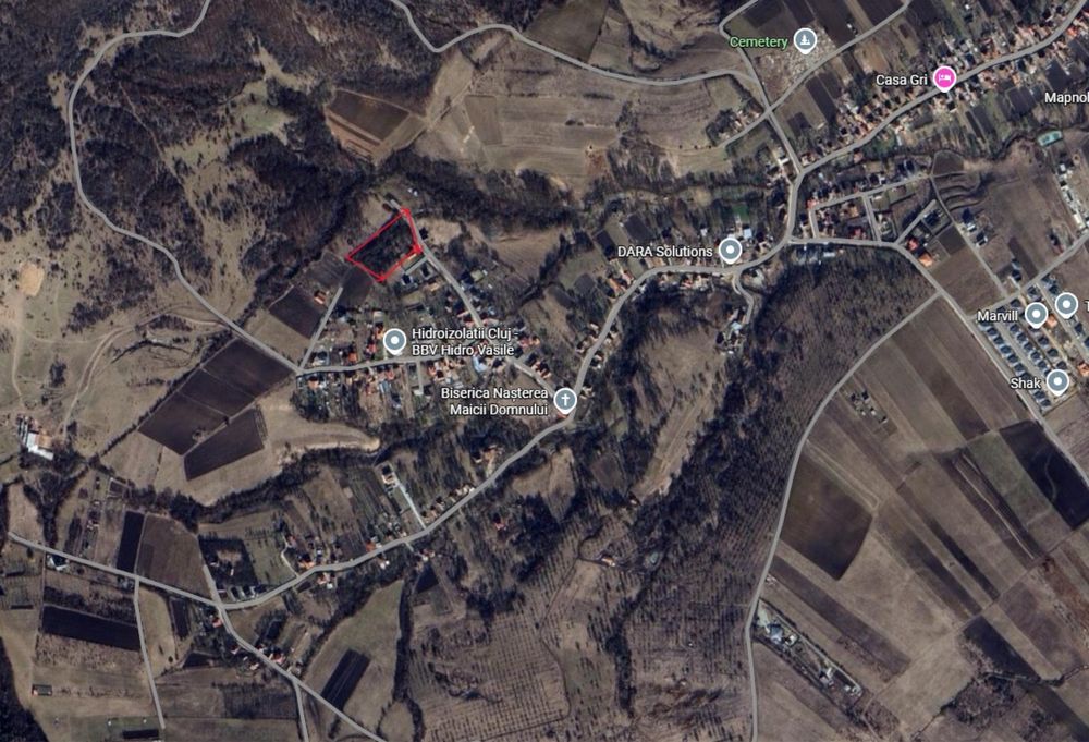 Teren intravilan curti constructii CU