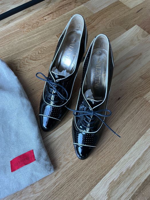 Pantofi VALENTINO GARAVANI, piele, aproape noi
