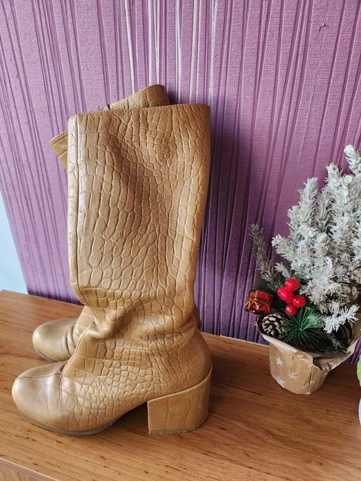 Ботуши естествена кожа - Габина