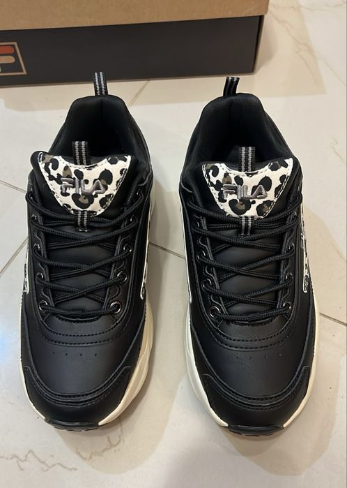 Sneakers FILA Skye Negri Animal Print mărime 38 Pantofi Sport Dama
