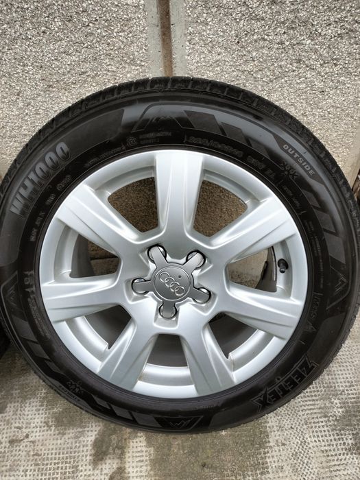 Jante roti audi 16 cauciucuri foarte bune