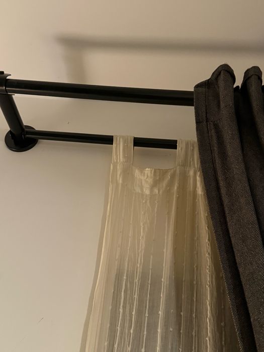 Set perdele + draperii cu bara ajustabilă