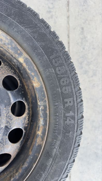 Jante tabla 4x100 cu gume iarna 155 65 r14