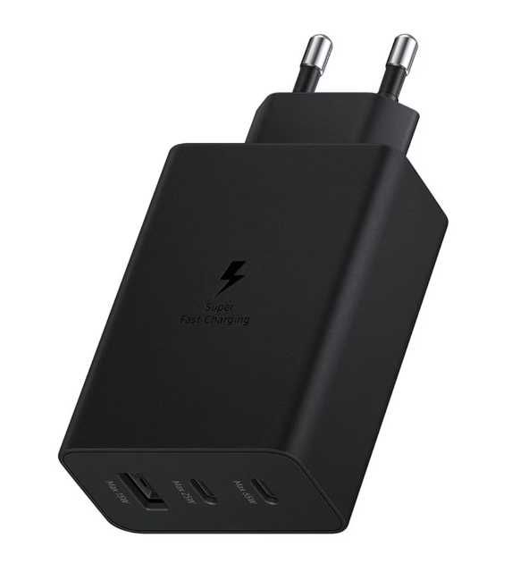 Incarcator 65W Trio Negru Cu cablu Usb C inclus - Nou