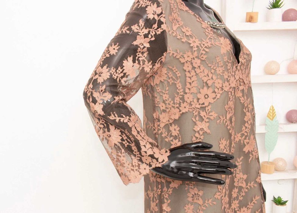 TWINSET Simona Barbieri оригинална дамска дантелена рокля L