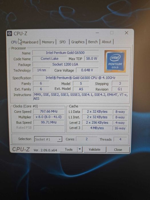 Calculator Intel Pentium G6500, 32GB DDR4 3200HZ, 256SSD, 1TB HDD