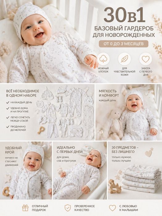 АКЦИЯ!!! Одежда для новорожденных