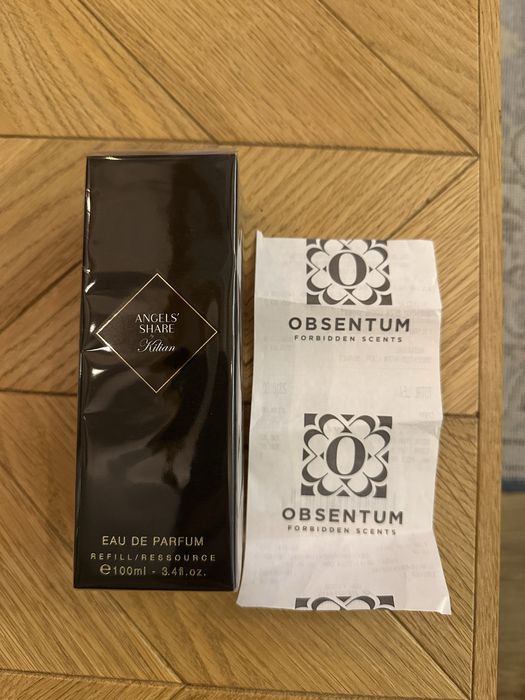 Kilian Angels' Share refill 100ml sigilat, original cu bon doveditor, cumparat din Obsentum