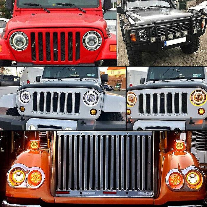 Set faruri Jeep / Samurai cu Angel Eyes Diverse Modele