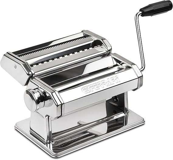 G3 Ferrari G20124 Easy Pasta Machine, неръждаема стомана, ролки 18 см