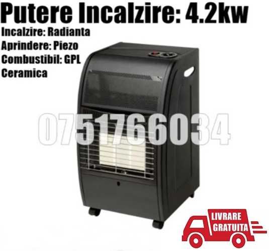 Soba Gaz GPL Radiator Semineu Mobil 4.2kw Caldura + LIVRARE GRATUITA