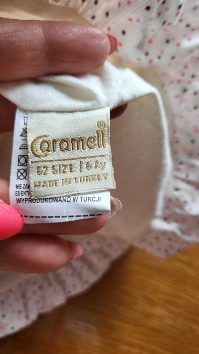 Rochita eleganta catifea, 62 cm (1-3 luni), marca Caramel