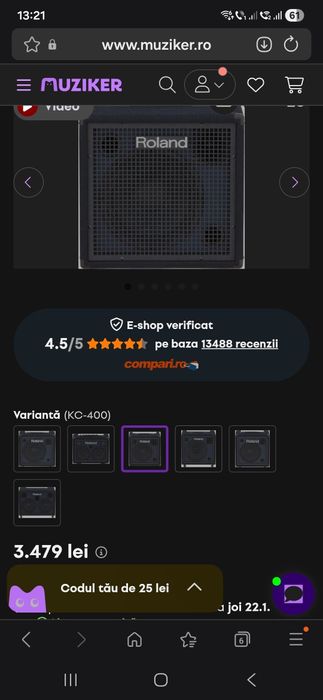 Boxa activa Roland KC-400