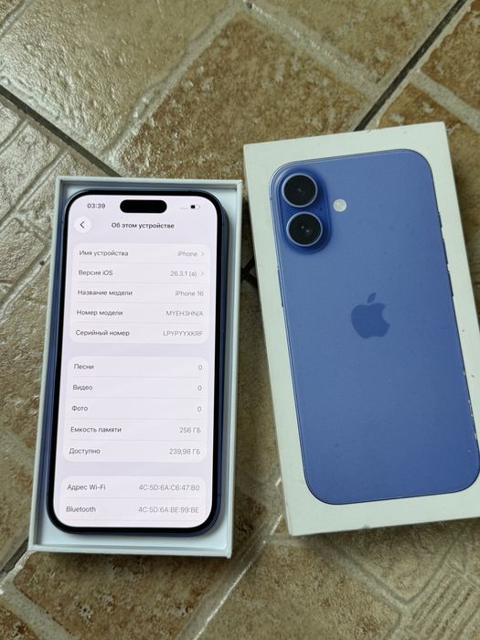 iPhone 16 256GB.90%. В Идеале! 10/10.