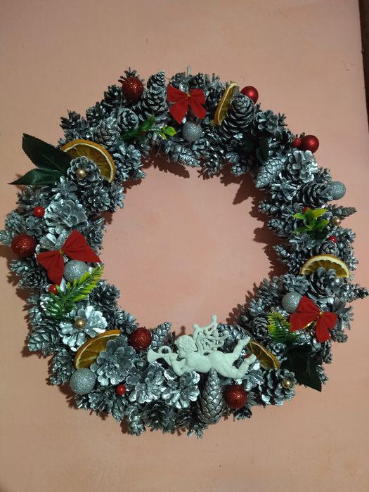 Coroniță usa dimensiune 50 cm și leduri