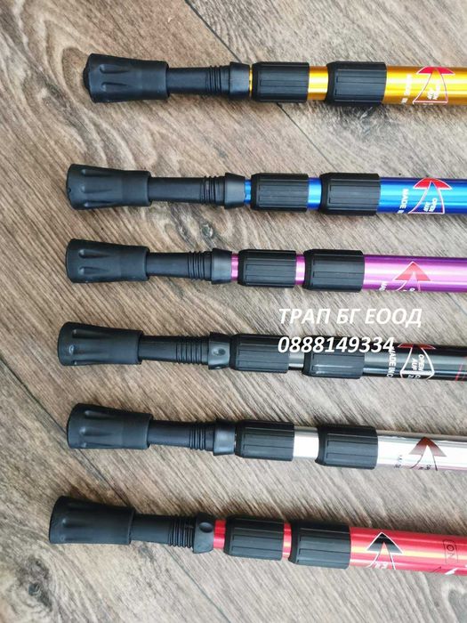 Щека за туризъм АНТИШОК 135 см щеки туристически телескопични щеки