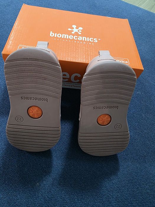 Pantofi copii fete din piele Biomecanics culoare roz mărimea 22