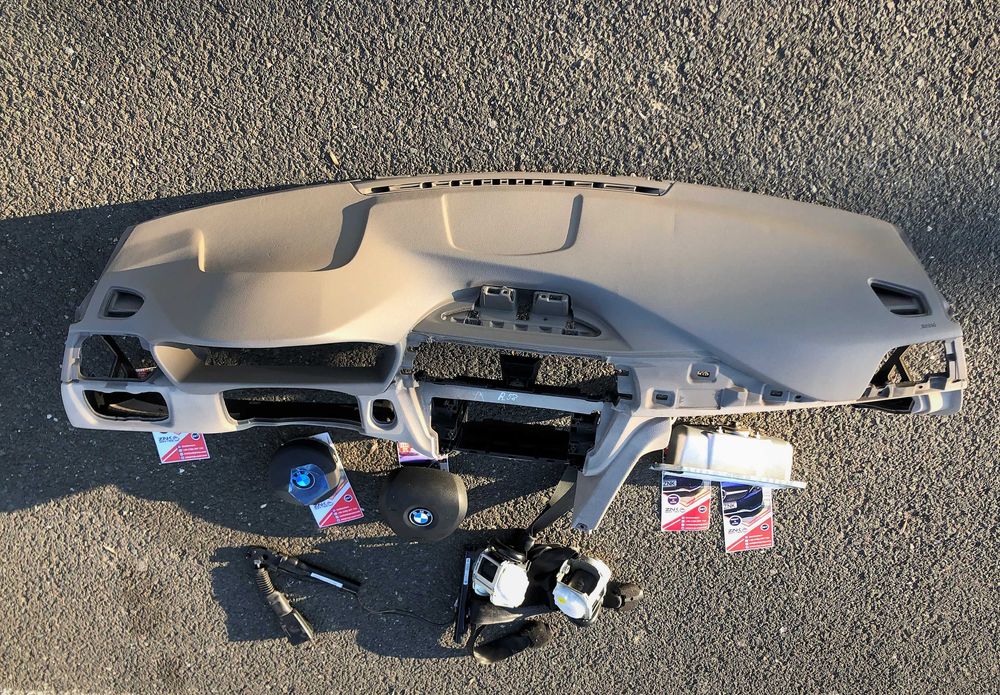 BMW seria 3 4 F30 F34 F32 F36 F31 kit airbag volan pasager plansa bord