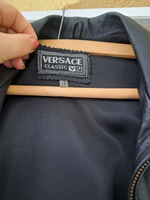 Haină damă din piele naturală, Versace ( S/ M)