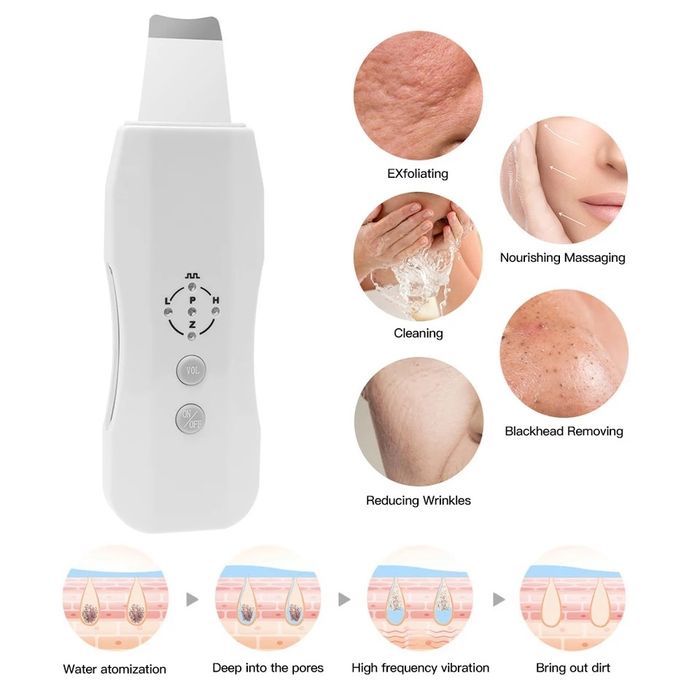 Анион Ултразвукова шпатула, фриматор за лице, Акне, пилинг, лифтинг