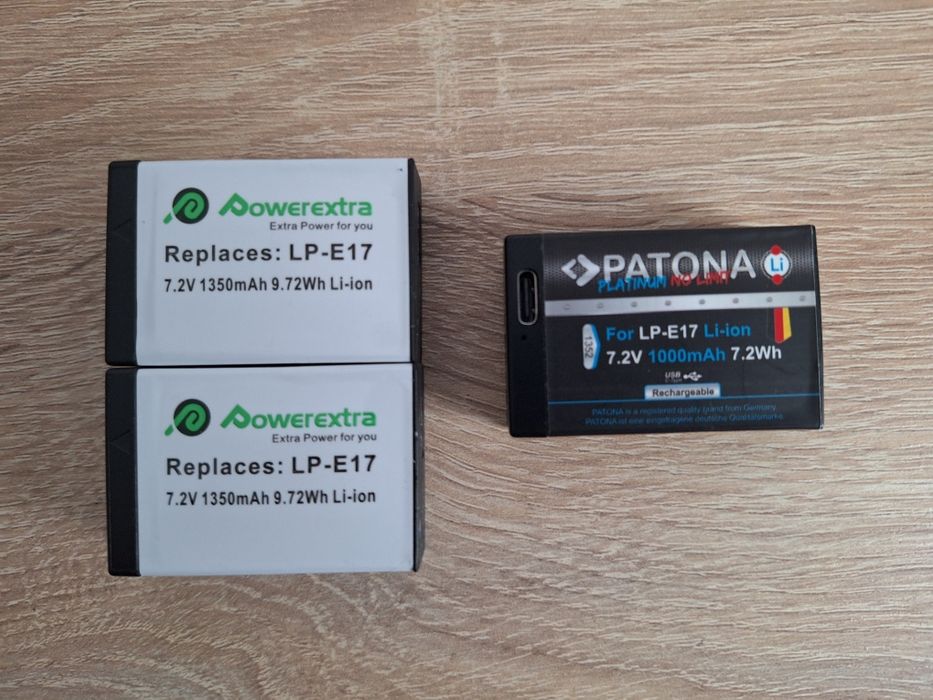 Baterii Canon LP-E17, LP-E8, LP-E6