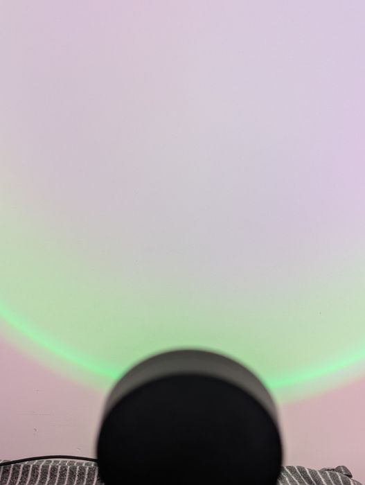 Lampa RGB cu lupa, efect de apus USB