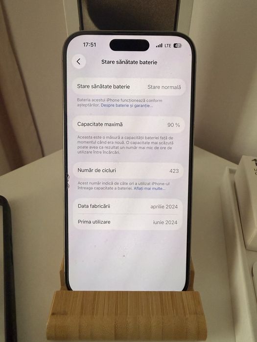 iPhone 15 Pro, Bat 90%, 128Gb, 10/10