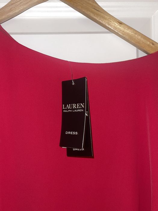 Rochie de seara rosie RALPH LAUREN