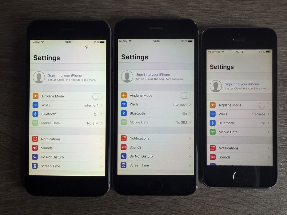 Pachet 3 buc iPhone 5s, 6 de folosit ca ipod, ipad sau de piese