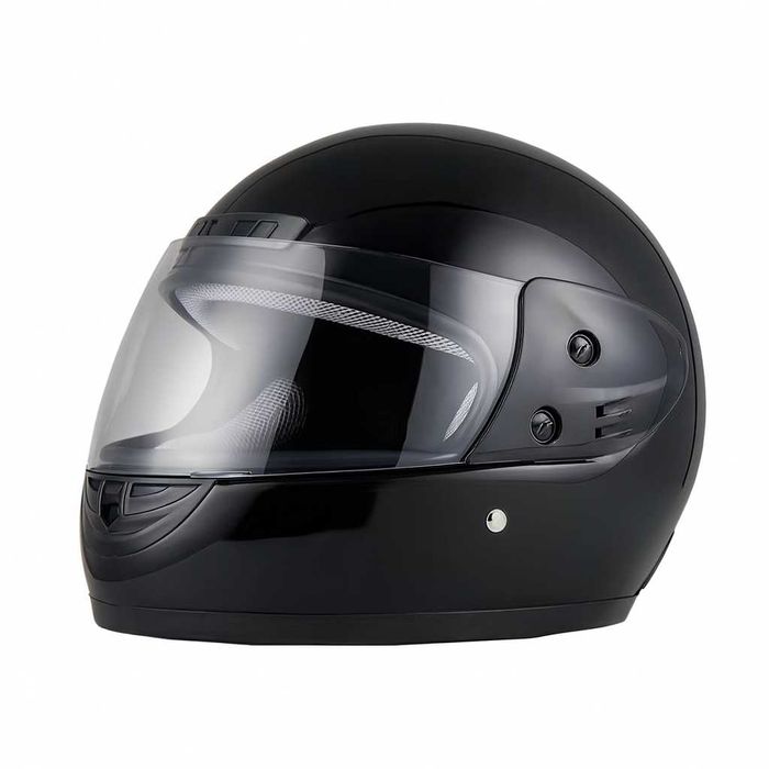 Casca Moto/Scuter/ATV, viziera detasabila, marime universala, Negru