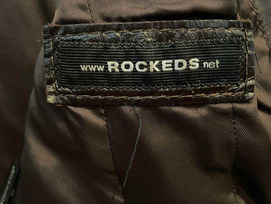 Елегантно дамско кожено яке Rockeds S – двуредно закопчаване