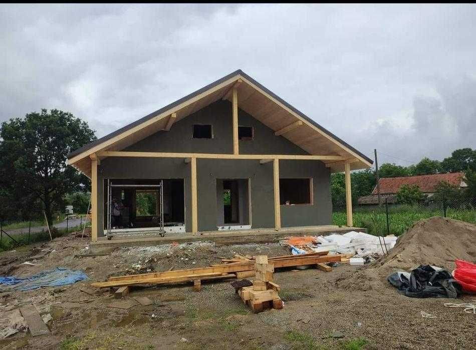 Casa din structura de lemn